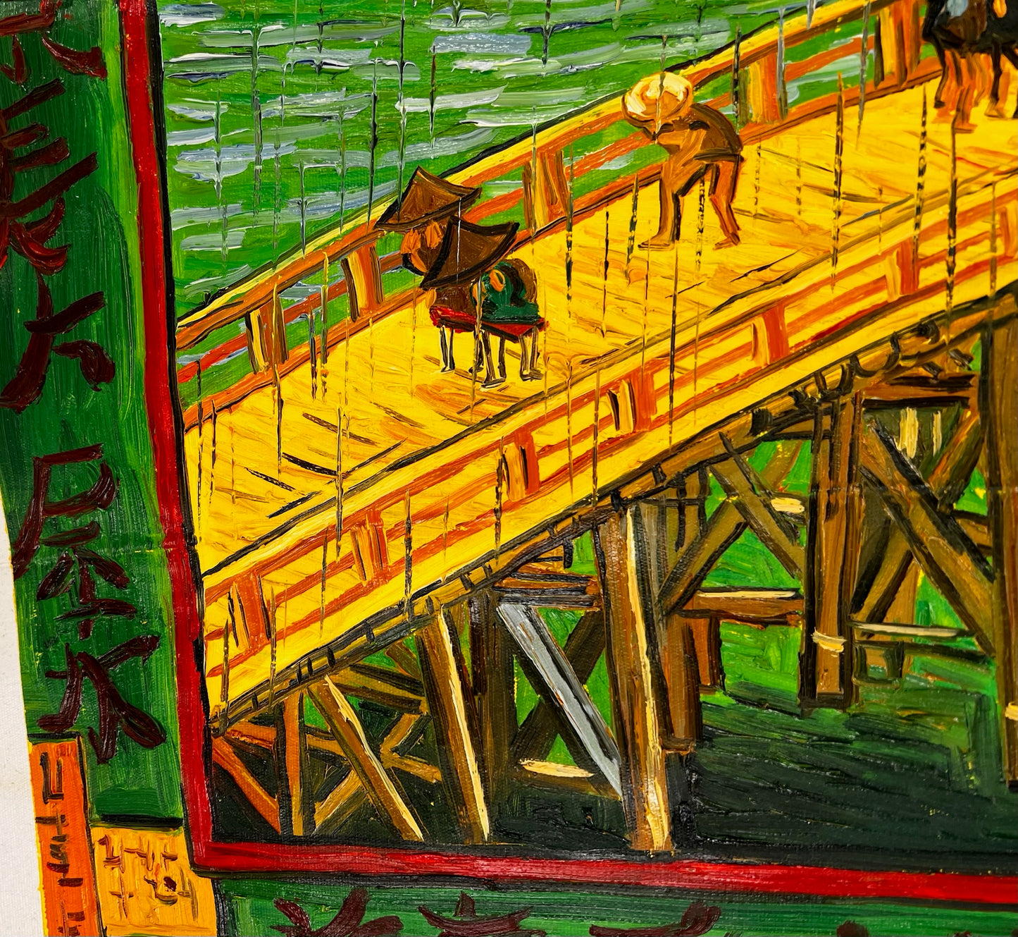 De Brug in Regenval, Utagawa Hiroshige (1797–1858)